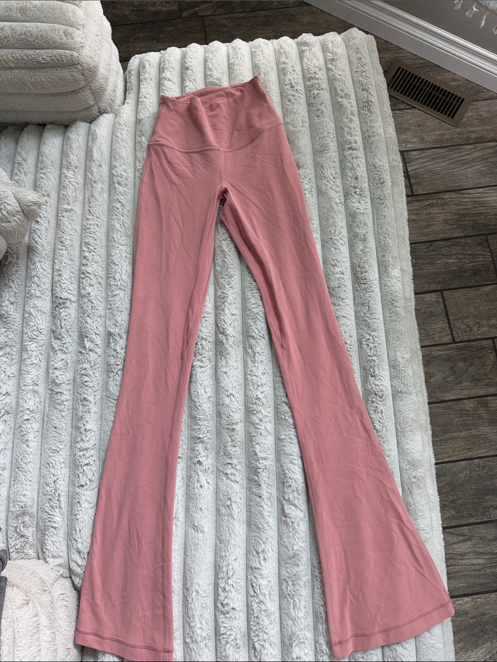 lululemon athletica Dusty Rose Flare Leggings